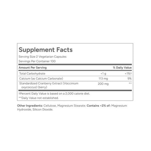 21st Century, Cranberry Extract Standardized, 200 Veg Caps