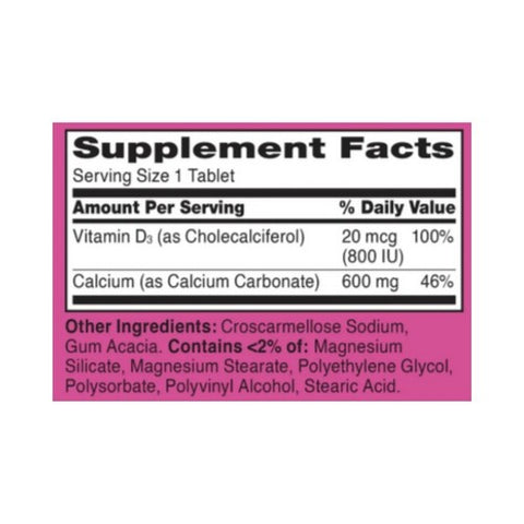 21st Century, Calcium 600 + Vitamin D3, 400 Caplets