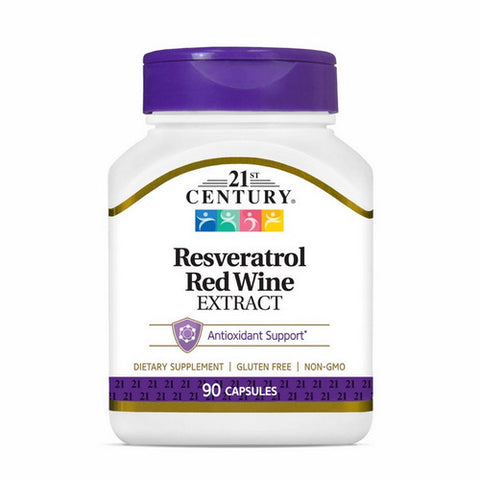 21st Century, Resveratrol, 90 Tabs