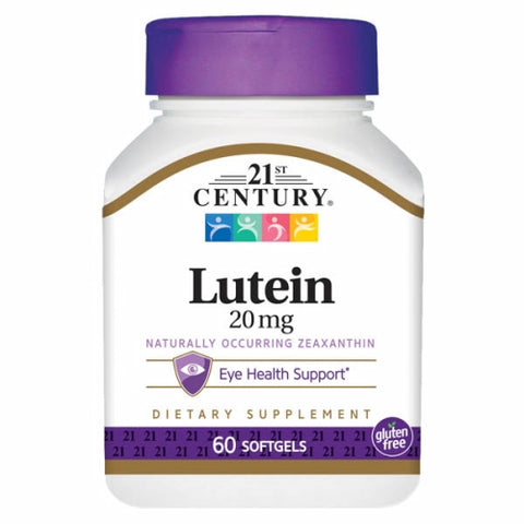 21st Century, Lutein, 20 mg, 60 Softgels