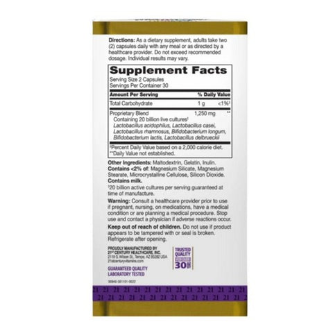 21st Century, Probiotic Advanced, 60 Caps