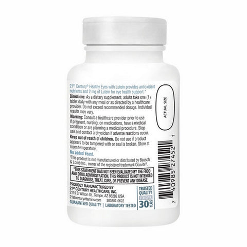 21st Century, Healthy Eyes, 60 Tabs
