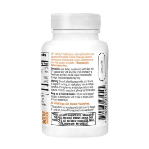 21st Century, Healthy Eyes Lutein, 60 Caps