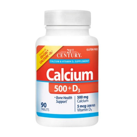 21st Century, Calcium Plus Vitamin D3, 500mg, 90 Tabs