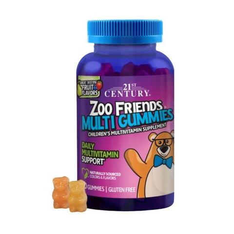 21st Century, Zoo Friends MultiVitamin, 60 Gummies