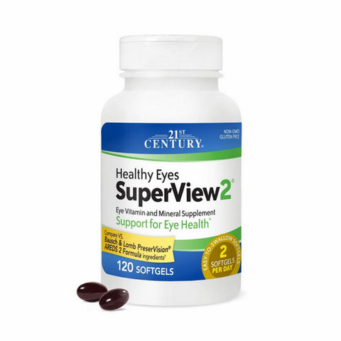 21st Century, Healthy Eyes Supervision 2, 120 Softgels