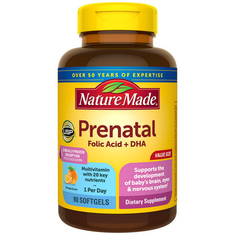 Nature Made, Prenatal Multi + DHA, 90 Tabs