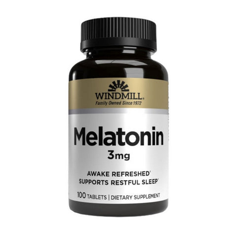 Windmill, Melatonin, 3mg, 100 Tabs