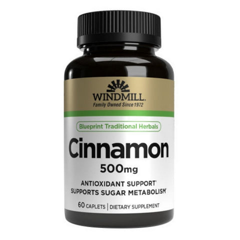Windmill Health, Cinnamon, 500 mg, 60 Count