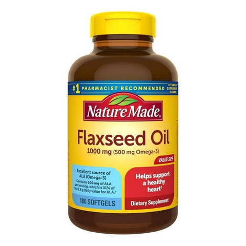 21st Century, Flaxseed Oil, 1000 mg, 180 Liquid Softgels