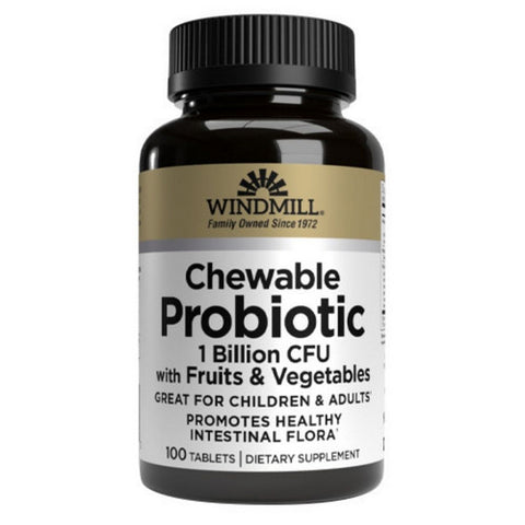 Windmill Health, Probiotic Chewable, 100 Tabs
