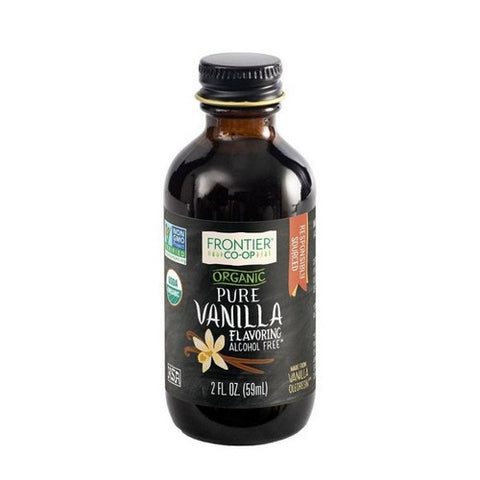 Frontier Coop, Organic Vanilla Flavoring Alcohol Free, 2 Oz