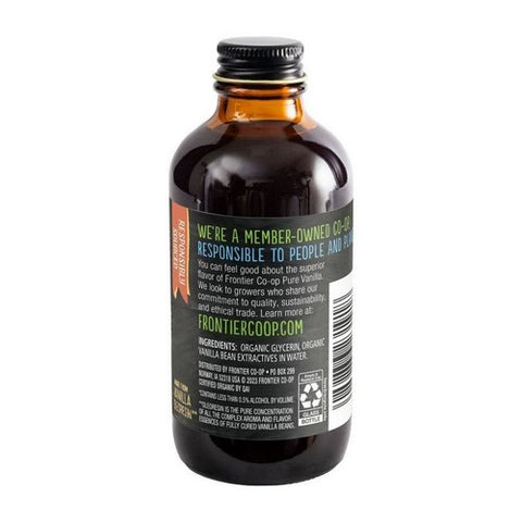 Frontier Coop, Organic Vanilla Flavoring Non-Alcoholic, 4 Oz