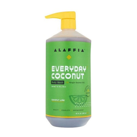 Alaffia, Body Wash Coconut Lime, 32 Oz