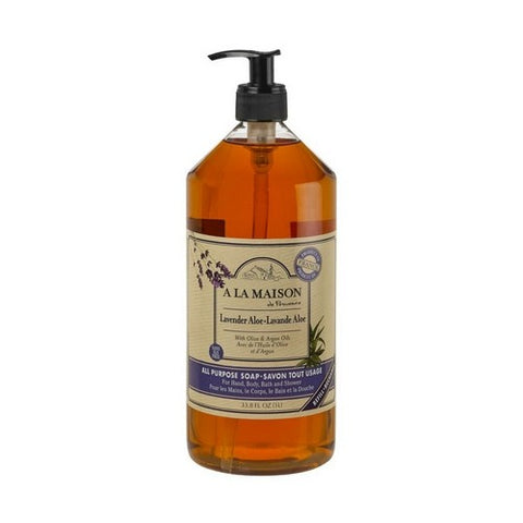 A La Maison, Liquid Hand Soap Lavender Aloe, 33.8 Oz