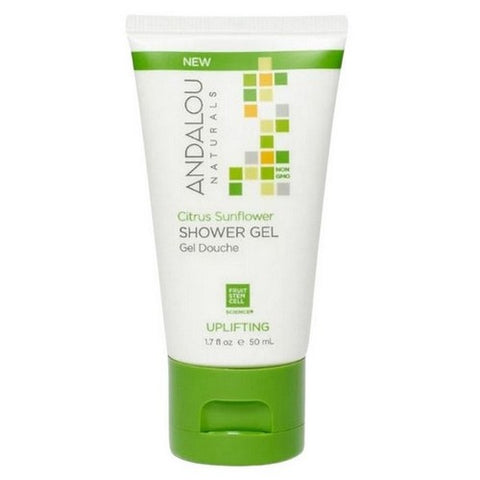 Andalou Naturals, Uplifting Shower Gel Citrus Sunflower, 1.7 Oz