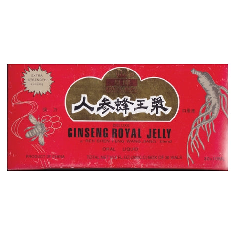 Ginseng Products, Ginseng & Royal Jelly, Honey Base 30 Vials