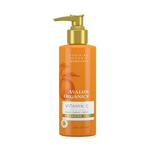 Avalon Organics, Vitamin C Skincare Cleansing Gel, 6 Oz