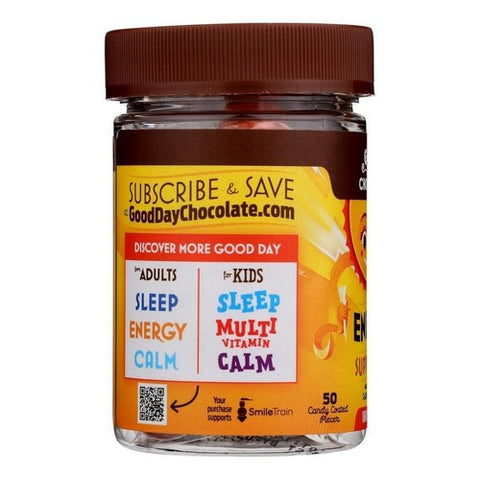 Good Day Chocolate, Adults Energy Supplement, 50 Piece