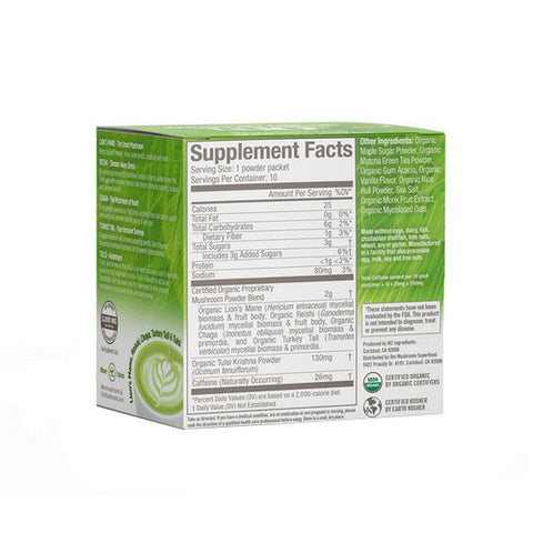 Om Mushrooms, Mushroom Powder Matcha Latte Blend, 2.8 Oz