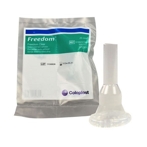 Coloplast, Male External Catheter Freedom Cath Self-Adhesive Seal Silicone Small, 1 Each