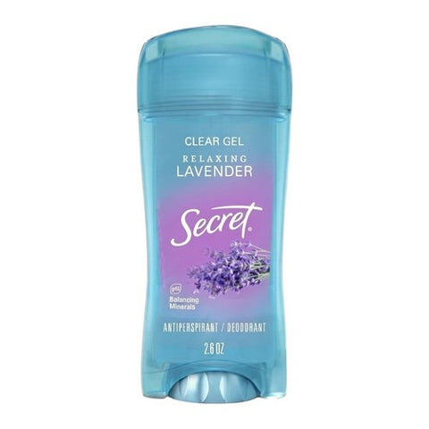Secret, Antiperspirant - Deodorant Clear Gel Lavender, 2.6 Oz