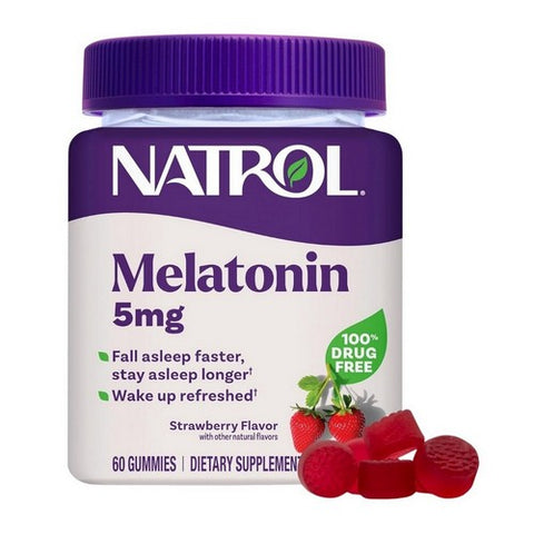 Natrol, Melatonin Gummies Strawberry, 60 Count