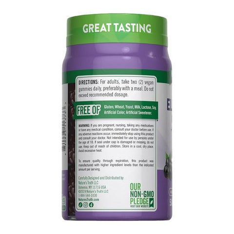 Nature's Truth, Sambucus Black Elderberry + Vitamin C & Zinc Gummies, 50 Gummies