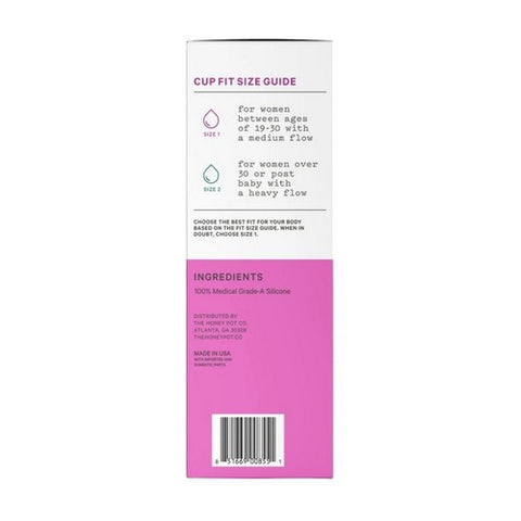 The Honey Pot, Silicon Menstrual Cup Size 1, 1 Count