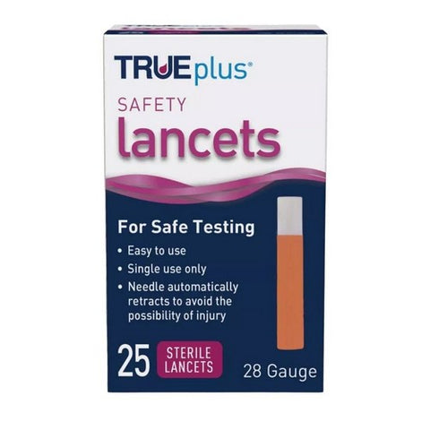 Trueplus, Safety Lancets 28 Gauge, 25 Each