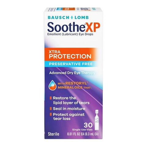 Bausch + Lomb, Soothe XP Xtra Protection Eye Drops Preservative Free, 30 Each