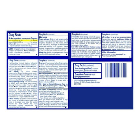 Boudreaux, Goody's Headache Powders Extra Strength, 6 Each