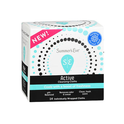 Boudreaux, Summer's Eve Active Cooling Cloths, 14 Each