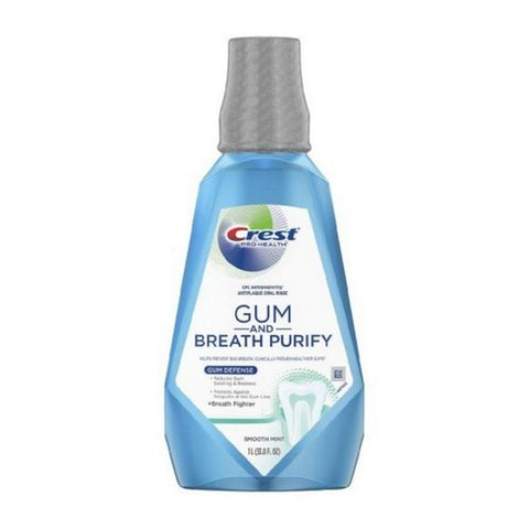 Crest, Pro-Health Gum and Breath Purify Oral Rinse Smooth Mint, 33.8 Oz