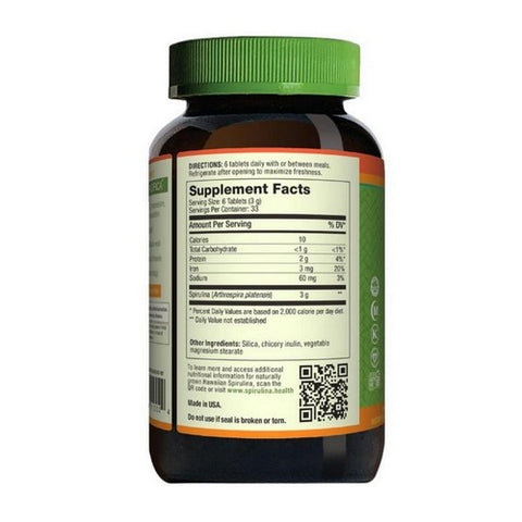 Nutrex Hawaii, Hawaiian Spirulina, 500 MG, 200 Tabs