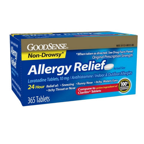 Ohm, Allergy Relief Loratadine, 10 mg, 365 Count