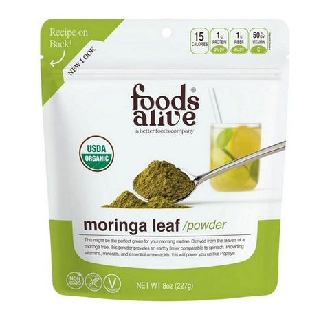 Foods Alive, Organic Moringa Powder, 8 Oz