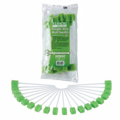 Sage, Oral Swabstick Green, 1 Pack