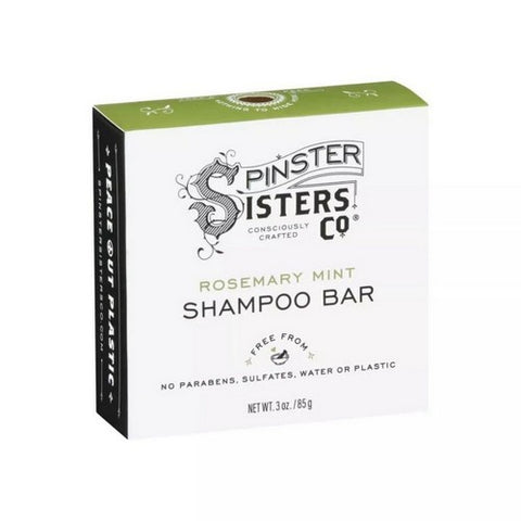 Spinster Sisters Co, Rosemary Mint Shampoo Bar, 3 Oz