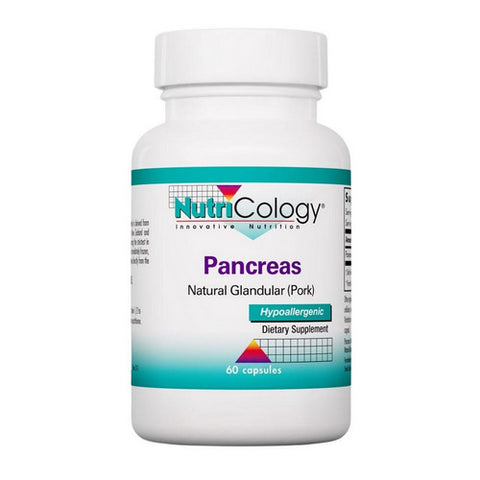 Nutricology/ Allergy Research Group, Pancreas Natural Glandular - Pork, 60 Caps
