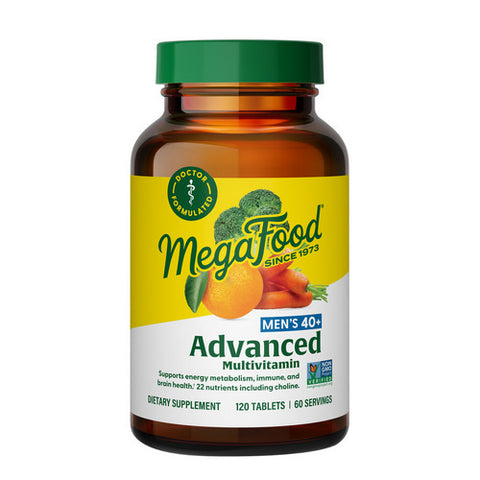 MegaFood, Men's 40+ Advanced Multivitamin, 120 Tabs