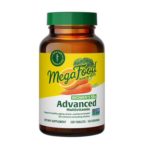 MegaFood, Women's 55+ Advanced Multivitamin, 120 Tabs