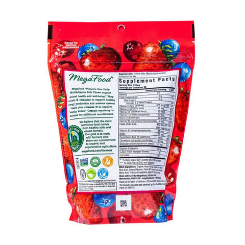 MegaFood, Women's Multivitamin, Mixed Berry, 30 Soft Chews