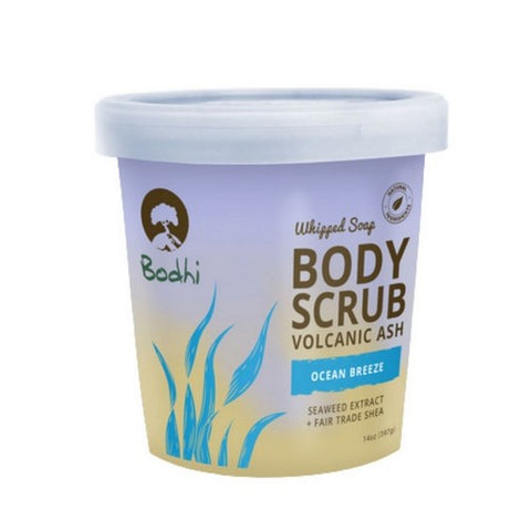Bodhi, Whipped Soap Body Scrub Volcanic Ash Ocean Breeze, 14 Oz