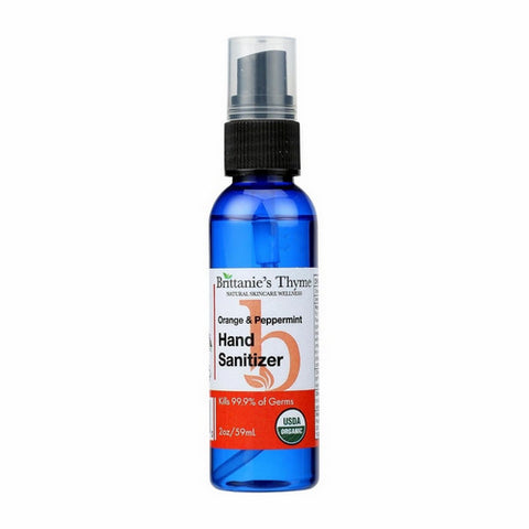 Brittaine's Thyme, Organic Hand Sanitizer, Orange 2 Oz