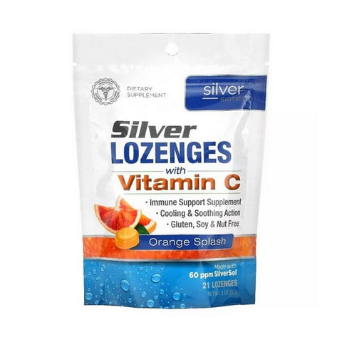 Silver Biotics (American Biotech Labs), Silver Lozenges w/ Vitamin C, 21 Lozenges