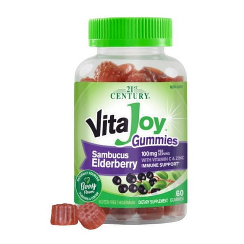 21st Century, VitaJoy Elderberry, 100 mg, 60 Gummies