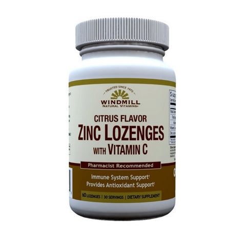 Windmill Health, Citrus Zinc With Vitamin C, 60 Count