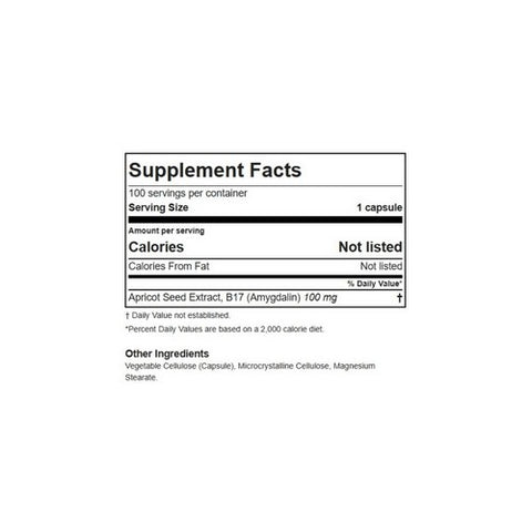 Apricot Power, Vitamin B17, 100 Caps