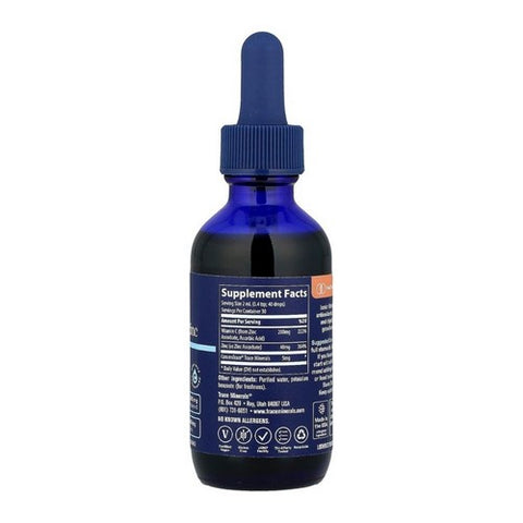Trace Minerals, Liquid Ionic Vitamin C + Ionic Zinc, 2 Oz